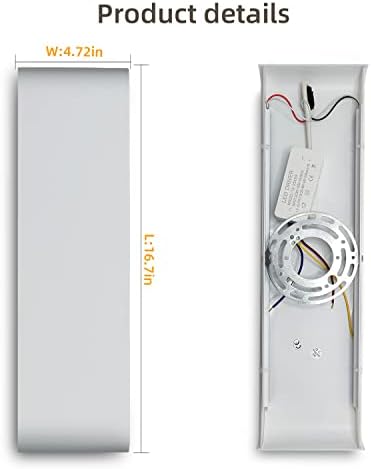 KICAAO 15.7in White Modern Wall Sconce 16W White Light 5000K-1PCS - Image 5