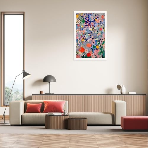 Retro Japanese Floral Poster Abstract Botanical Canvas Wall Art Colorful - Image 6