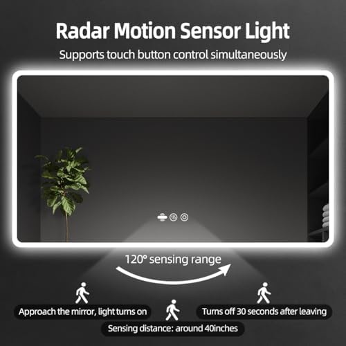 48"X36" LED Mirror for Bathroom - Image 7