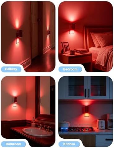 VOLISUN Red Night Light Plug into Wall, LED Night Lights - Image 6