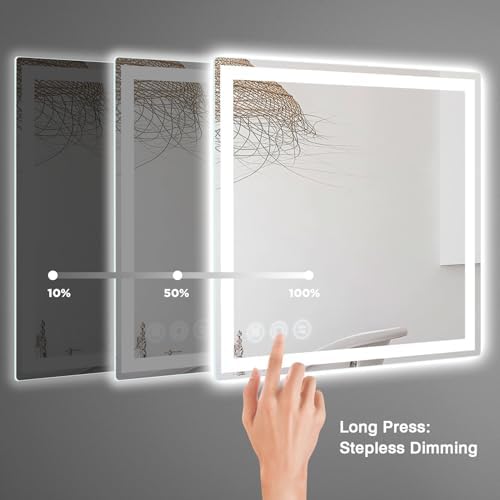 Memobarco 24" x 24" LED Bathroom Mirror - Image 5