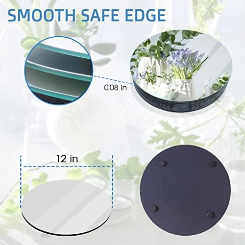 VASUHOME 12" Round Mirror Centerpieces - Image 4