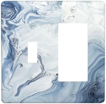 Outlet Covers Blue Marble Pattern 1 Toggle 1 Rocker Combination Decorative Wall by Lightswitchcovers