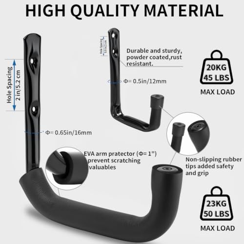 Heavy Duty Garage Storage Hooks, Wall Mount Utility Hooks - Image 3
