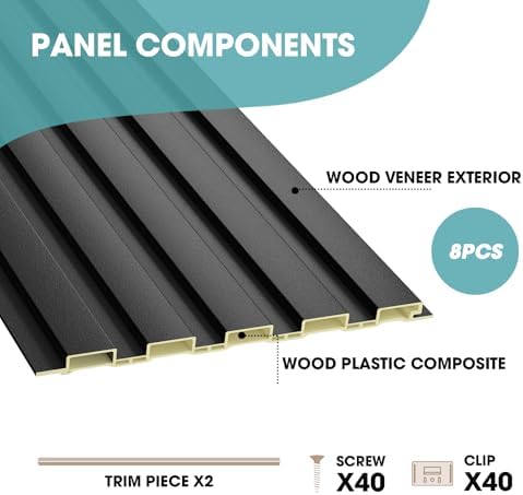OUZUGIE WPC Acoustic Slat Wall Paneling - Image 4