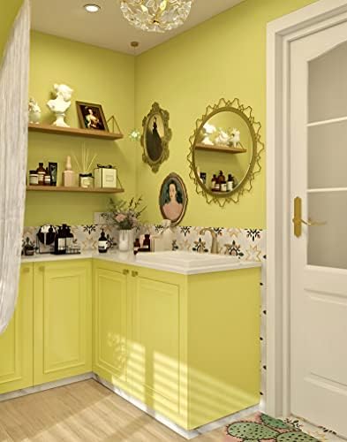 Ismoon Yellow Wallpaper Peel and Stick Lemon Yellow Contact Paper 15.7''×118'' - Image 5