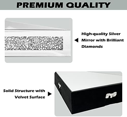 Royxen Corner Floating Shelves 2 Sets, Corner Shelf Wall Mounted Crushed Diamond - Image 4