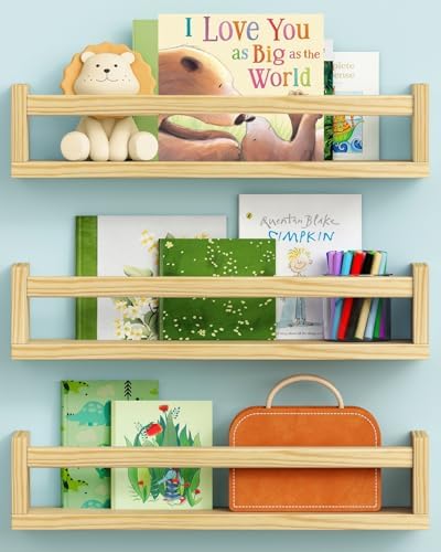 Harwaya Floating Nursery Book Shelves by Harwaya
