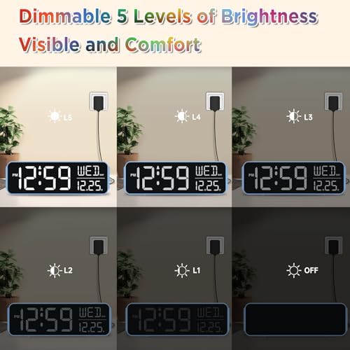 Peakeep Large Display Digital Alarm Clock - Image 4