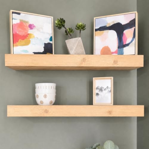 Urbandi Modern Floating Shelves 3 Inches Thick - Image 2