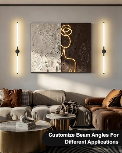 FRIDEKO HOME Hardwired Wall Sconces Set of Two, 4000K LED Sconces Wall Lighting - Image 6