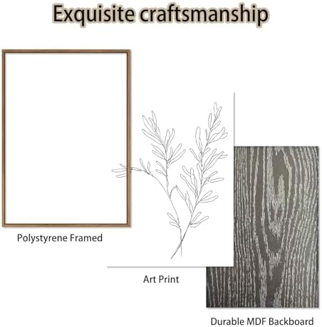 KISSFOX 3 Piece Framed Wall Art Botanical Wall Decor Floral Pictures Wildflower - Image 6