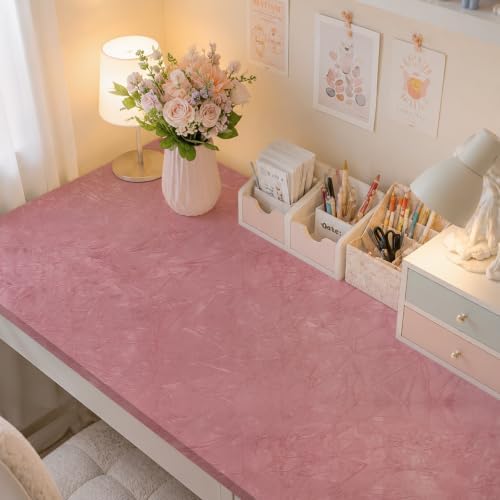 VaryStyle Coral Pink Velvet Drawer Liner Self Adhesive Velvet Wallpaper - Image 3