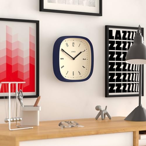 JONES CLOCKS® Marvel wall Clock | Modern Retro Rounded Square Clock | 10" | - Image 5