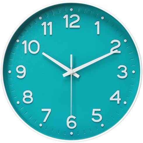 MEIRED Wall Clock 12 Inch Silent Non Ticking Battery Operated Round Wall Clock by MEIRED