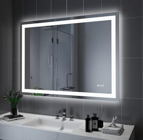 Amorho LED Bathroom Mirror 48"X32" by Amorho