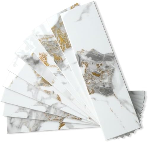 AULIGET 4-Piece Polished White Marble by AULIGET