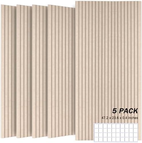 Large Acoustic Wall Panels, 5 Pack, Deep Camel by Unknown
