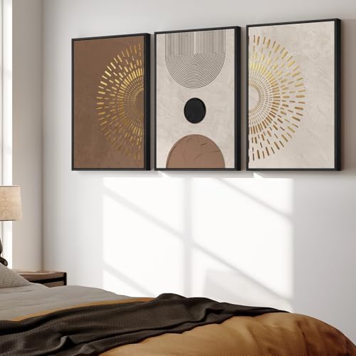 Boho Neutral Abstract Wall Art, 3 Piece, 20x30 In - Image 3