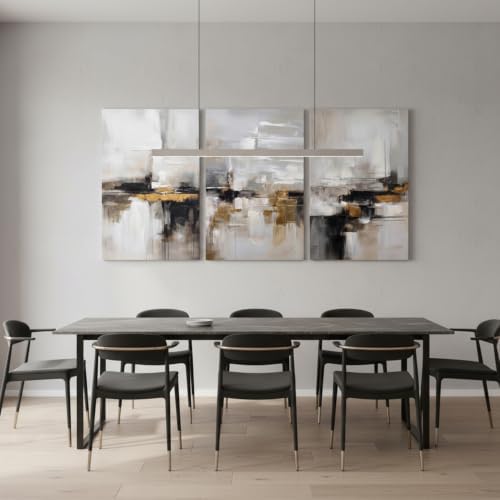 Neutral Abstract Landscape Textured Modern Wall Art - Image 5