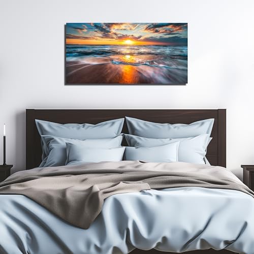GUGIKA Sun Wall Art for Living Room, Size 40 x 20 Inches - Image 5
