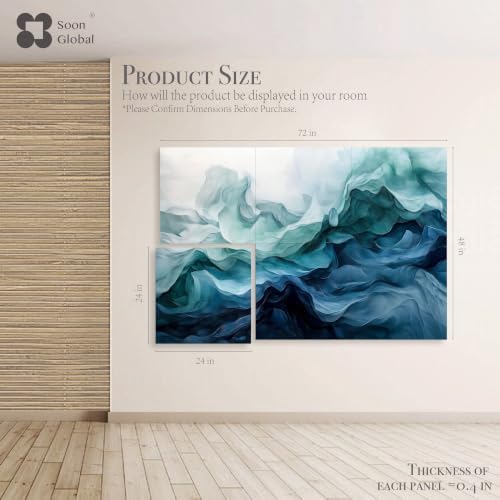 Soon Global Acoustic Wall Panels, Art Acoustic Panels, Aqua Dreams - Image 2