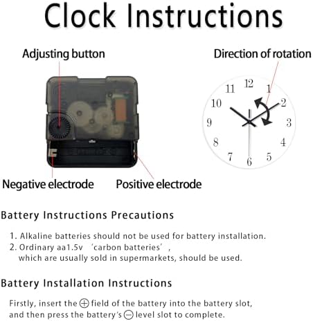 Kitchen Wall Clock Battery Operated 12 Inch - Image 6