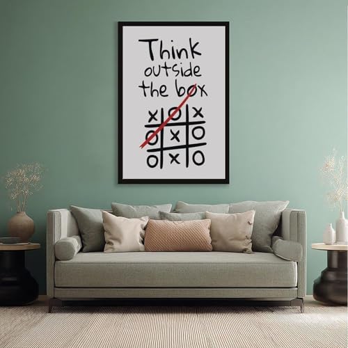 BAOGELI Think Outside The Box Poster Motivational Quotes - Image 5