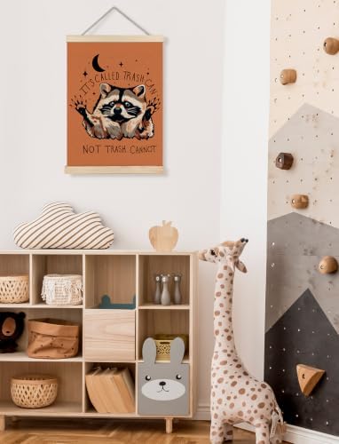 Funny Terracotta Motivational Raccoon Poster Wall Art Framed 12x16in - Image 6