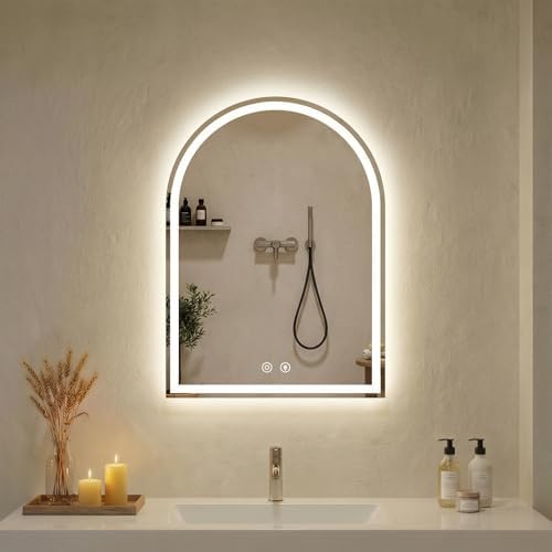NEWBULIG Arched LED Bathroom Mirrors by NEWBULIG