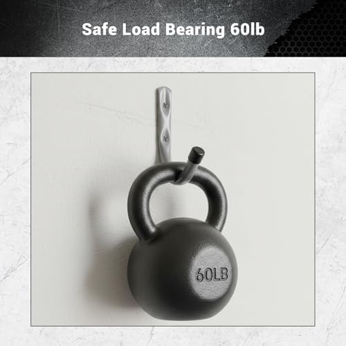 Garage Hooks, 4 Inch Heavy Duty Steel J Hooks - Image 3