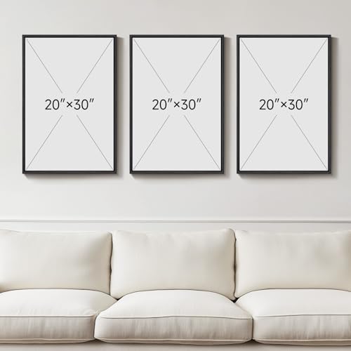 Large Framed Black and White Abstract Wall Art - Image 3