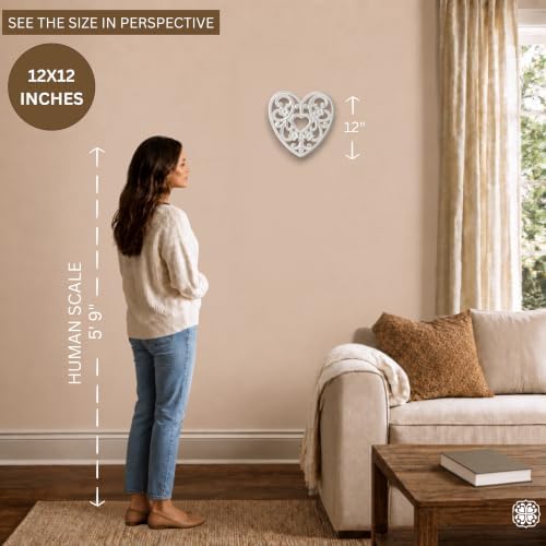 JFY Designs Charity Hand Carved Wood Medallion Wall Panels Bedroom Décor - Image 4