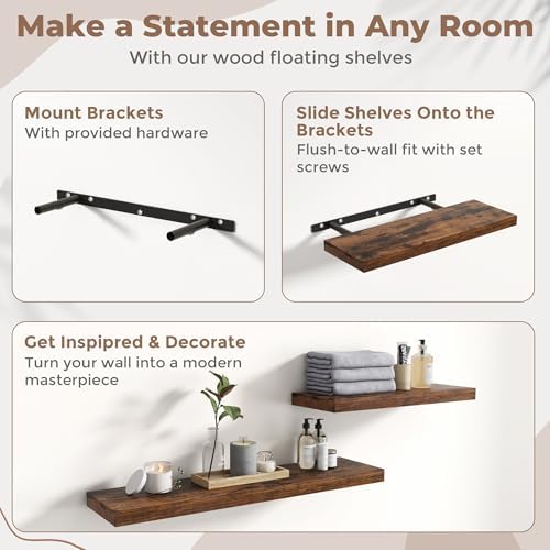 8 Inch Floating Shelves for Wall - Image 5
