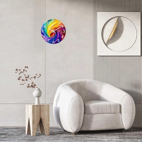 Analog Abstract Wall Clocks Battery Operated 12 Inch - Image 4