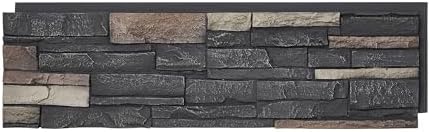 6-Pack Faux Stone Wall Panels, Exterior Interior, Urban Slate - Image 3