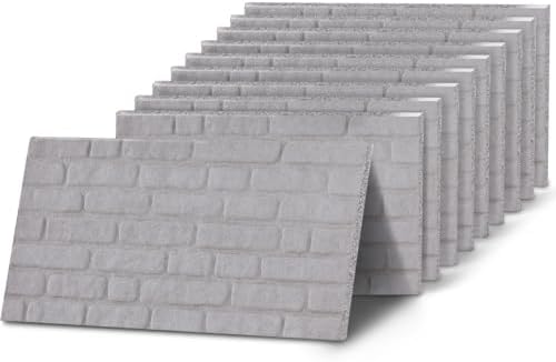 K&B Panels 3D Wall Panels, Rustic Brick Effect Styrofoam Wall Panelling Kit by Unknown