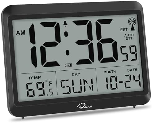 WallarGe Self-Setting Atomic Digital Wall Clock by WallarGe