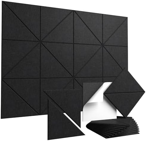 Vieshful Peel and Stick Acoustic Sound Absorbing Wall Panels 10 Pack by Vieshful