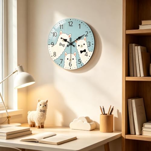 peacoblue Alpaca Wall Clocks Battery Operated - Image 3