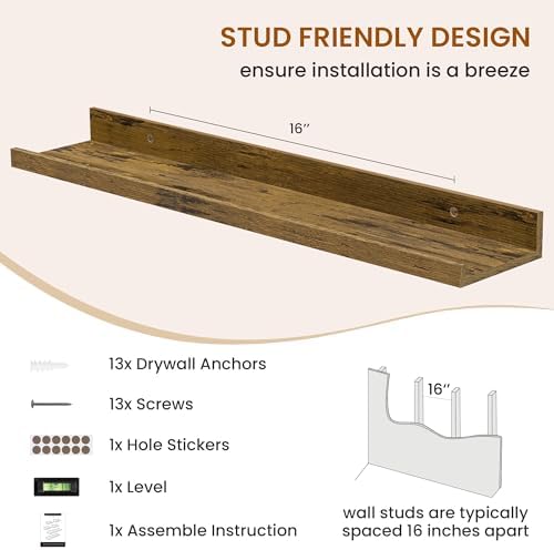 Picture Ledge Shelf, Floating Shelves - Image 5