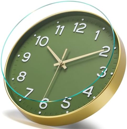 MEIRED Wall Clock 12 Inch Silent Non Ticking Battery Operated Round Wall Clock - Image 3