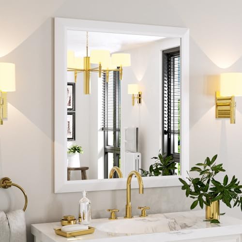 Amorho Bathroom Mirror for Wall 36x32 Inch by Amorho