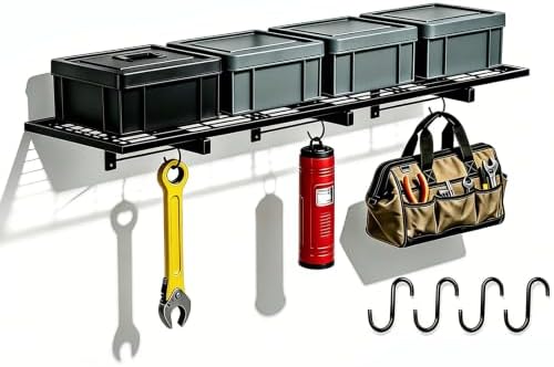 Garage Wall Shelving, Heavy Duty, 190 LBS Load Capacity by StorageRacks