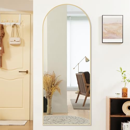 Sweetcrispy 64"x21" Arched Full Length Mirror, Full Body Mirror - Image 2