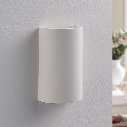 White Plaster Wall Sconce Light, Paintable DIY Wall Decor Up Down Wall Light - Image 3