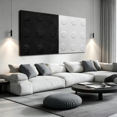 HUBOSKN Extra Large Wall Art For Living Room Black And White Wall Art For by HUBOSKNCANVASWALLART