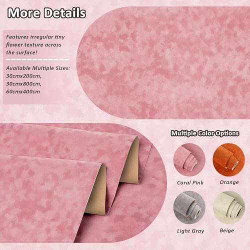Stickyart Pink Velvet Wallpaper Peel and Stick Fabric Textured Pink Contact - Image 5