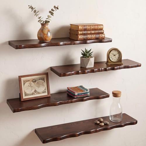 Pinkunn 4 Pcs Long Floating Shelves - Image 5