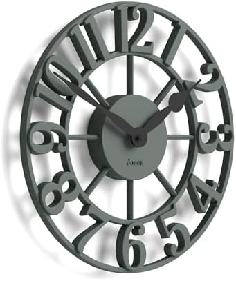JONES CLOCKS® Lighthouse wall Clock | Sculptural Skeleton Clock | Green - Image 2